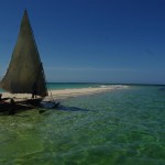 Dhow zu Besuch auf 'unser' Insel