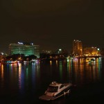 Kairo kann auch romantisch sein, abends am Nil