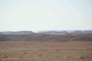 Wüstenlandschaft auf dem langen Weg nach Süden